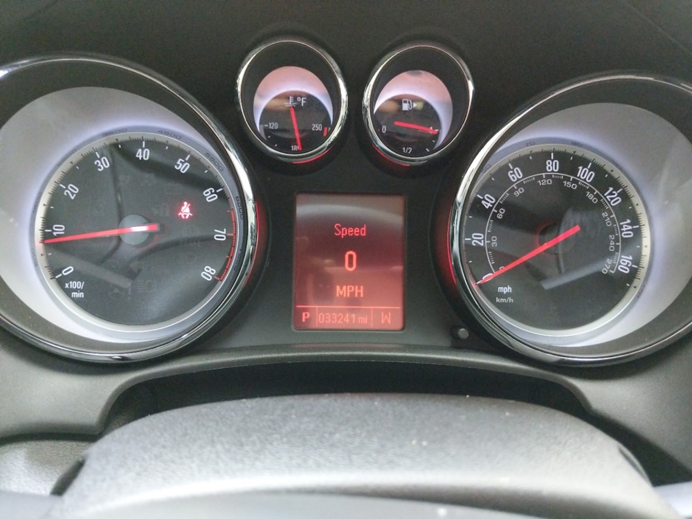 2016 Buick Cascada - Odometer Close Up
