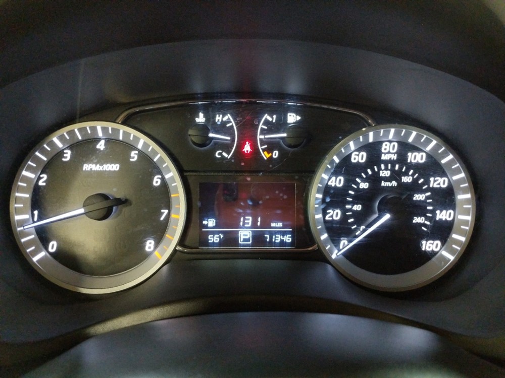 2015 Nissan Sentra - Odometer Close Up