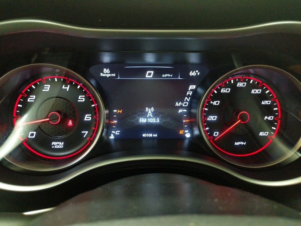 2018 Dodge Charger - Odometer Close Up