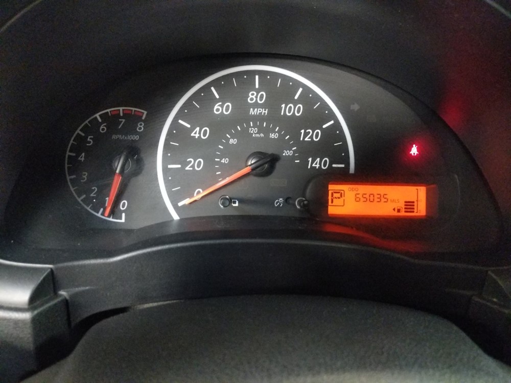 2016 Nissan Versa - Odometer Close Up