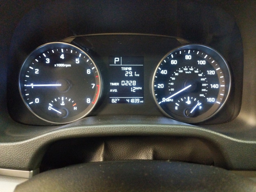 2017 Hyundai Elantra - Odometer Close Up