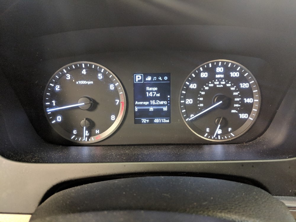 2017 Hyundai Sonata - Odometer Close Up