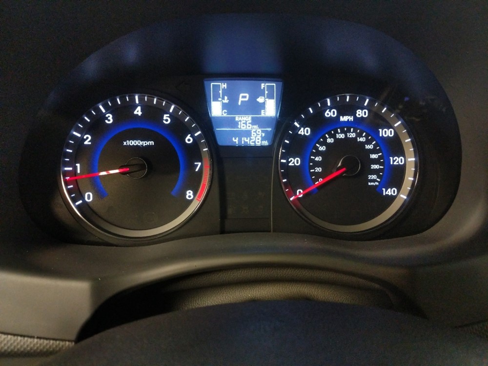 2017 Hyundai Accent - Odometer Close Up