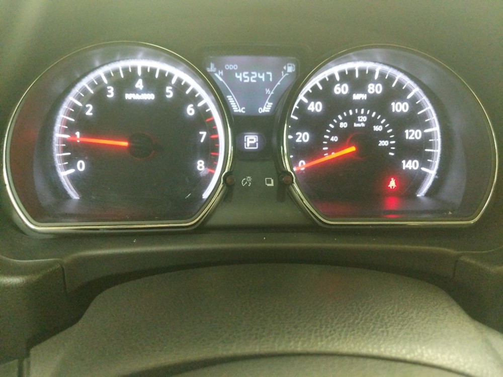 2017 Nissan Versa - Odometer Close Up