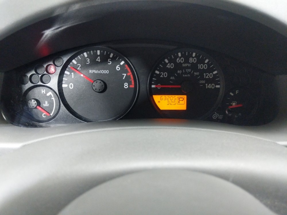 2017 Nissan Frontier - Odometer Close Up