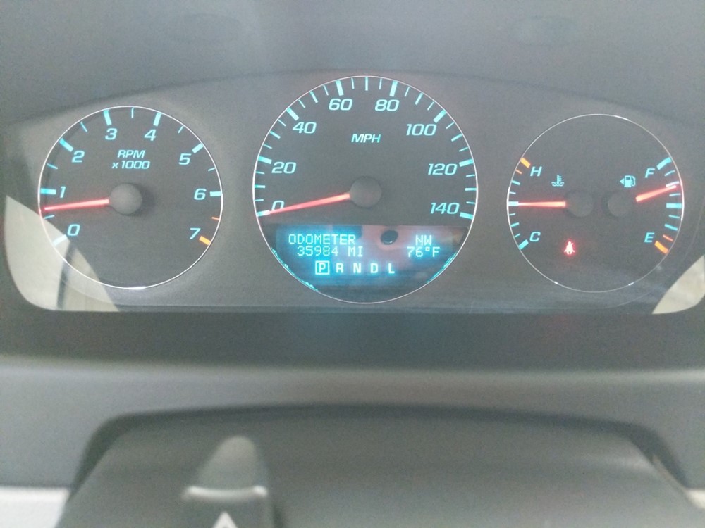 2016 Chevrolet Impala - Odometer Close Up