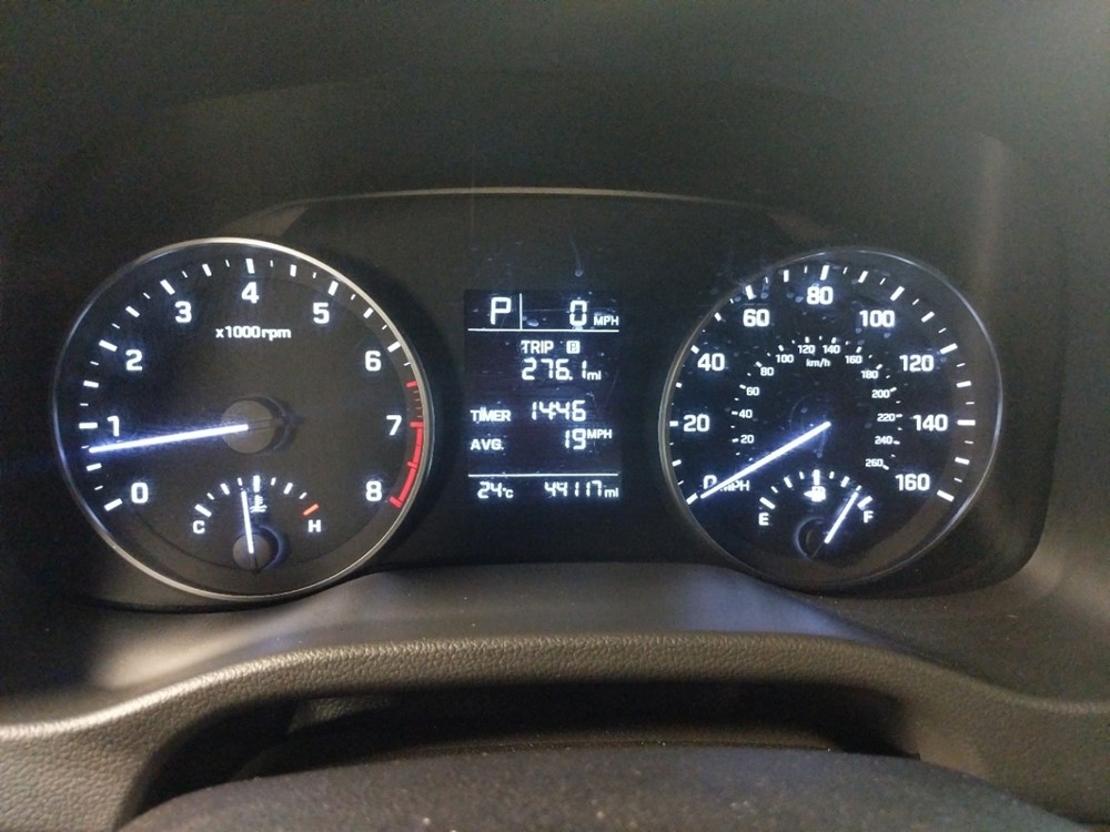 2017 Hyundai Elantra - Odometer Close Up