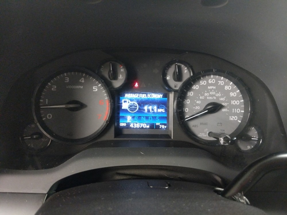 2016 Toyota Tundra - Odometer Close Up
