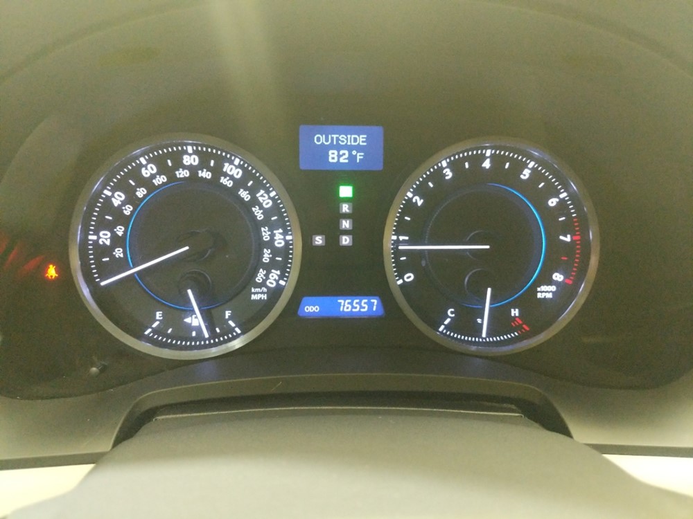 2012 Lexus IS 250 - Odometer Close Up