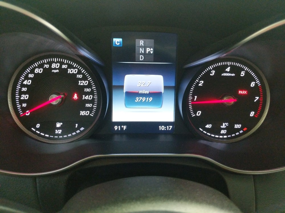 2016 Mercedes-Benz C300 - Odometer Close Up