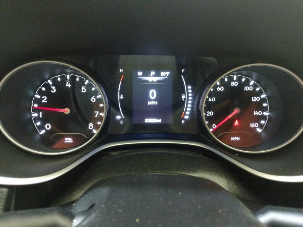 2018 Jeep Compass - Odometer Close Up