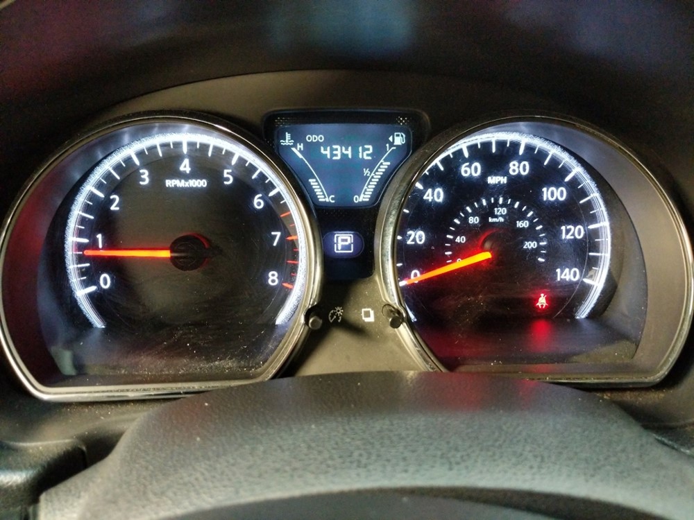 2017 Nissan Versa - Odometer Close Up