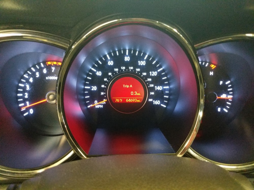 2013 Kia Optima - Odometer Close Up