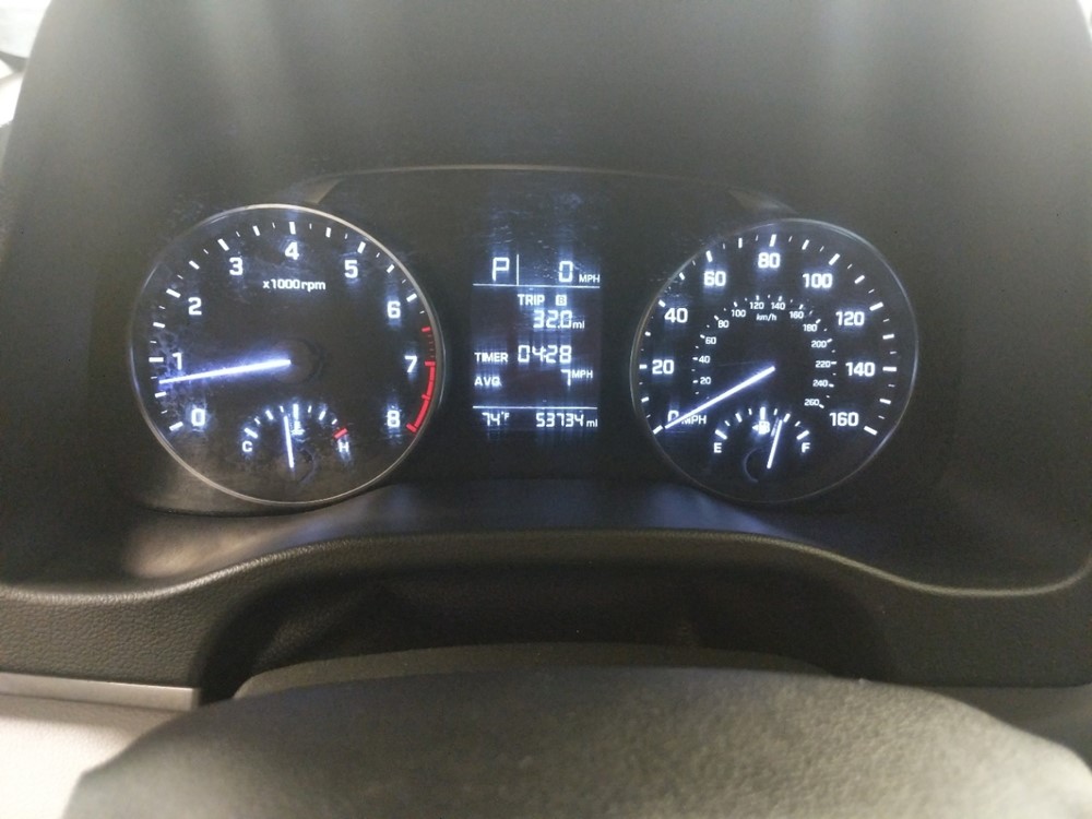2017 Hyundai Elantra - Odometer Close Up