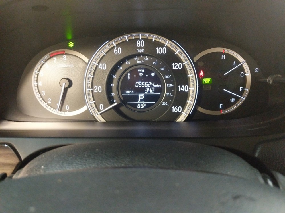 2016 Honda Accord - Odometer Close Up