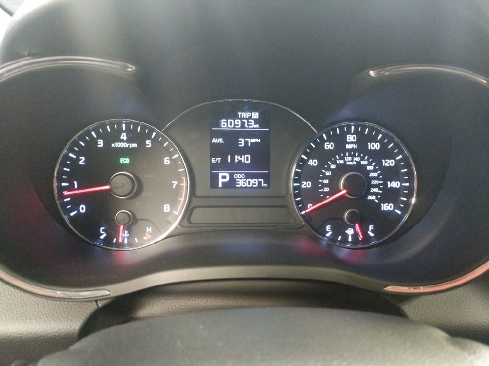 2016 Kia Forte - Odometer Close Up