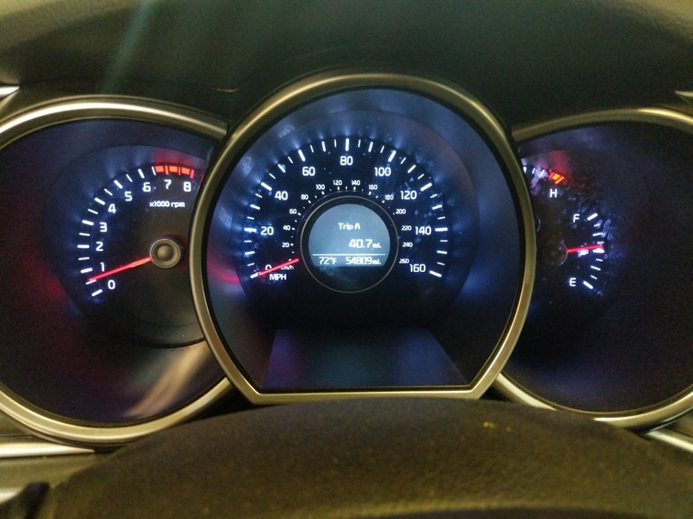 2015 Kia Optima - Odometer Close Up
