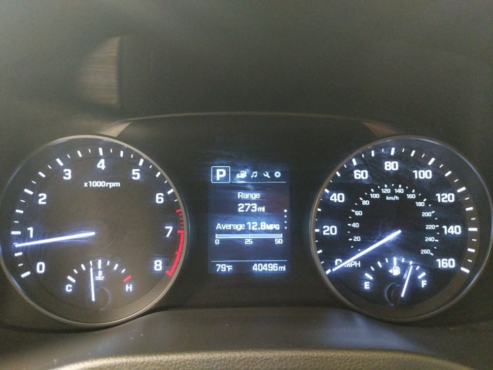 2018 Hyundai Elantra - Odometer Close Up