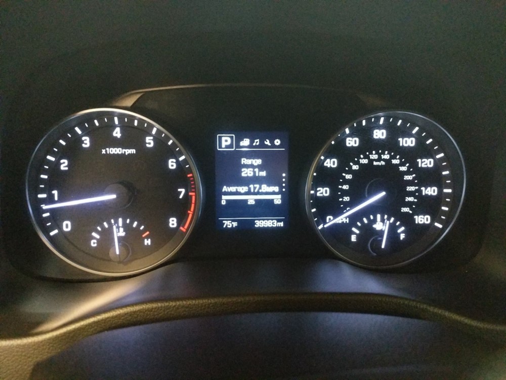 2018 Hyundai Elantra - Odometer Close Up