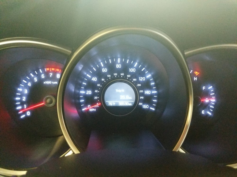 2015 Kia Optima - Odometer Close Up