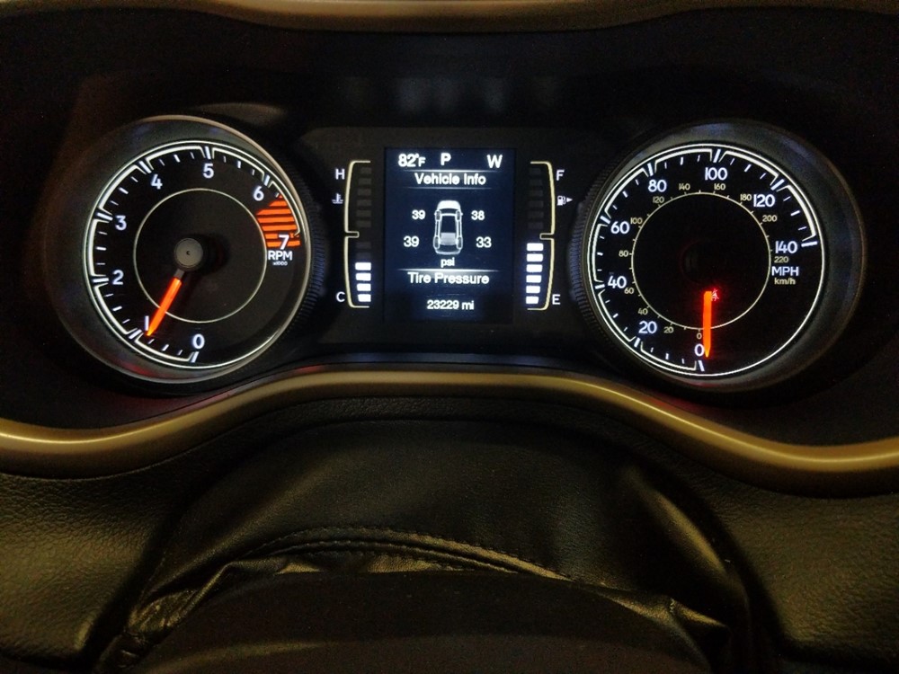 2018 Jeep Cherokee - Odometer Close Up