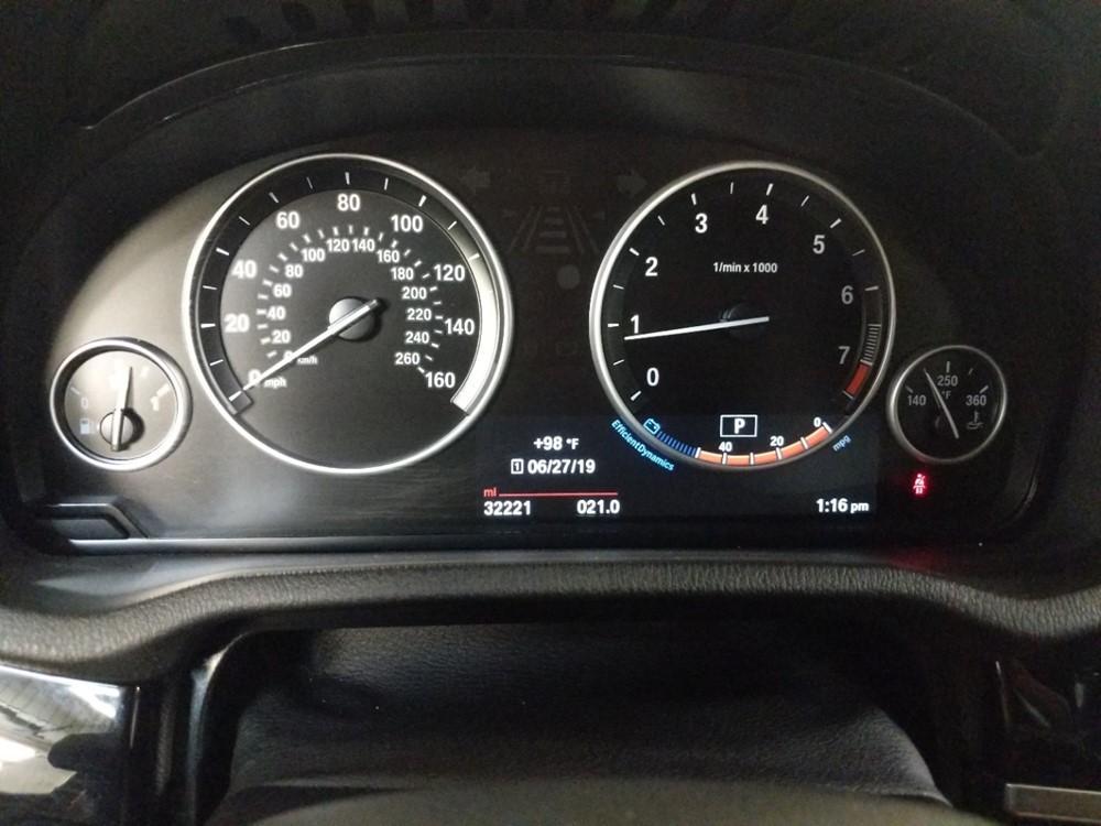 2016 BMW X3 - Odometer Close Up