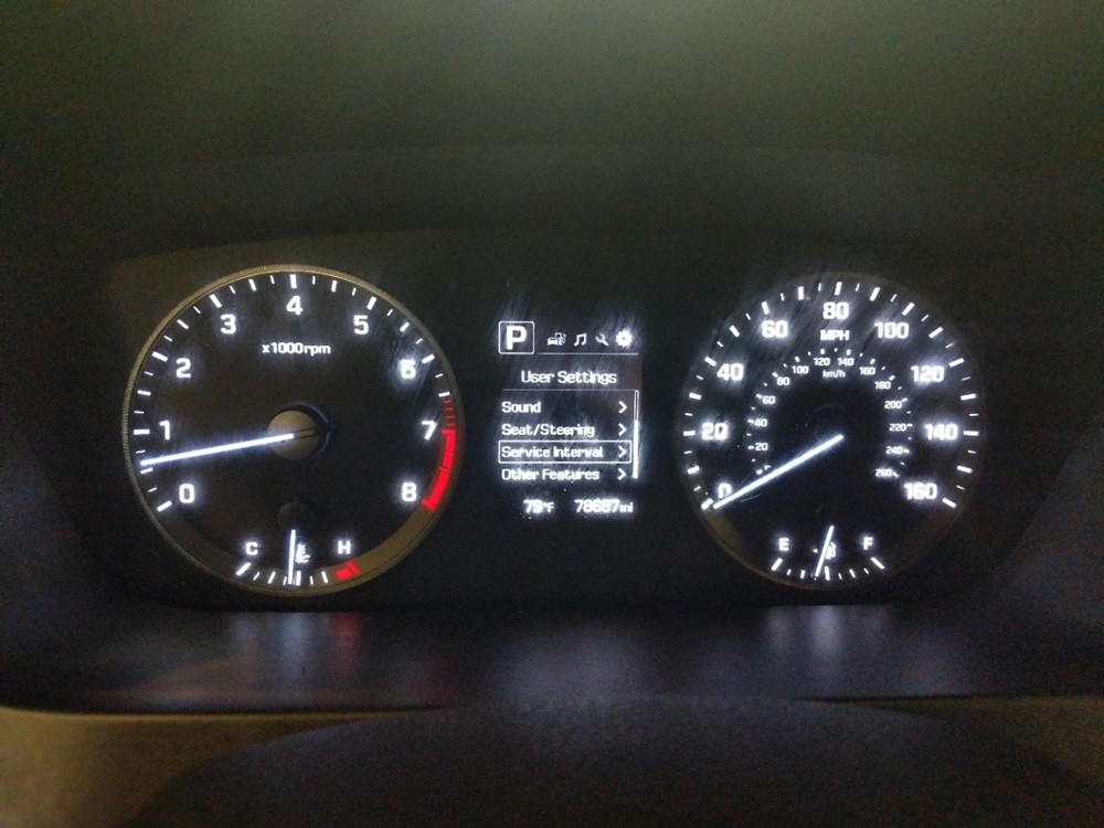 2015 Hyundai Sonata - Odometer Close Up