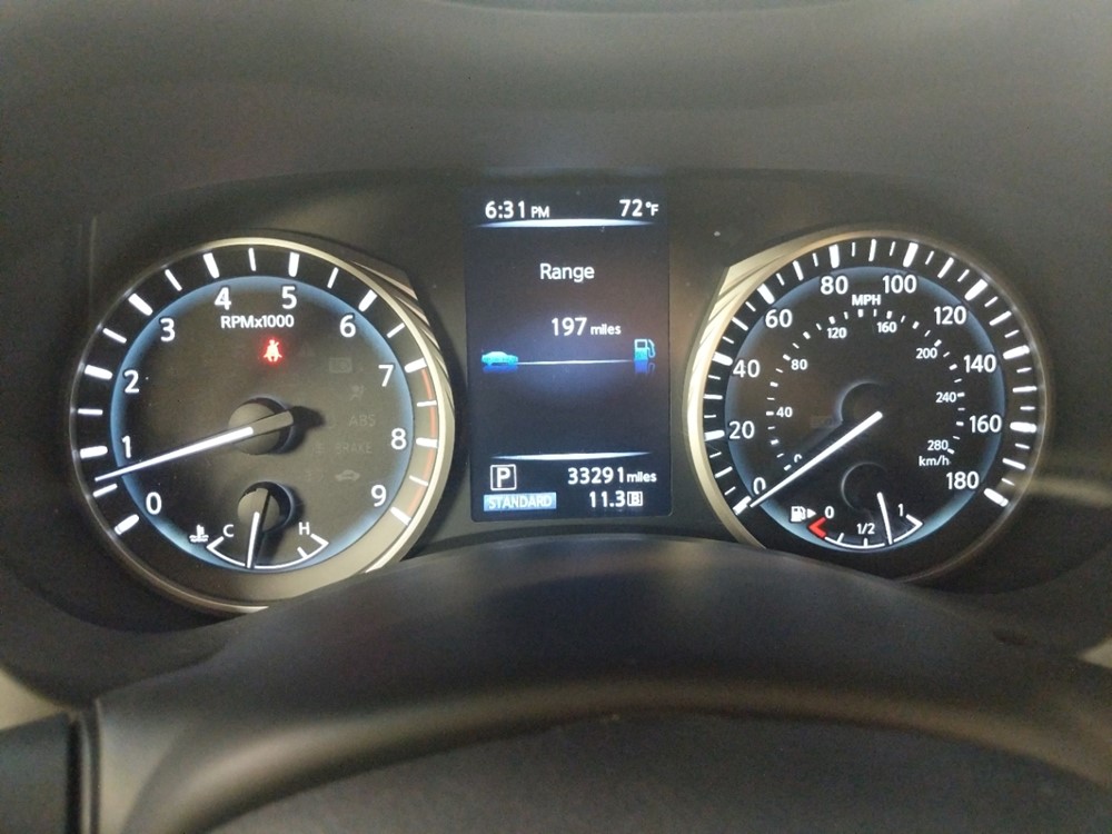 2018 INFINITI Q50 - Odometer Close Up