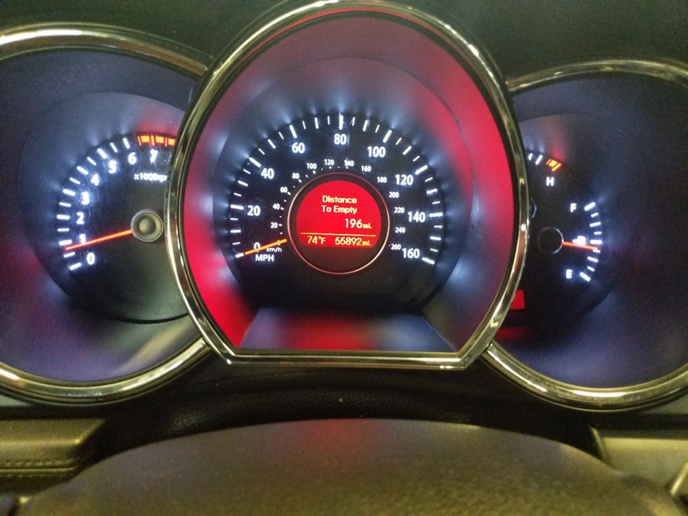 2012 Kia Optima - Odometer Close Up