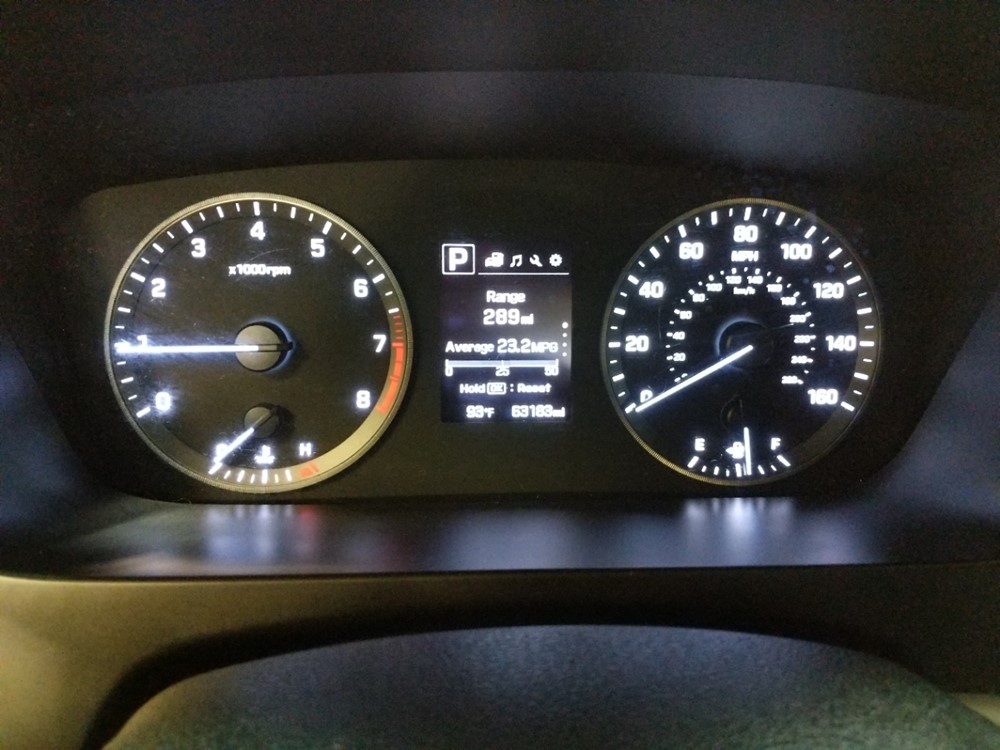 2015 Hyundai Sonata - Odometer Close Up
