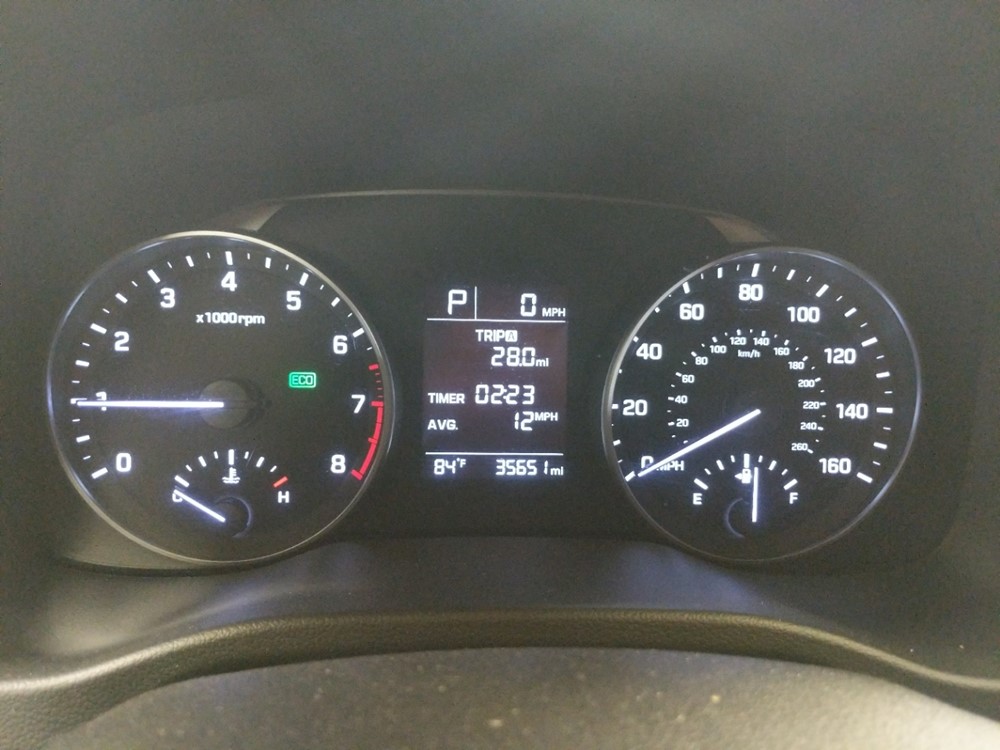2017 Hyundai Elantra - Odometer Close Up