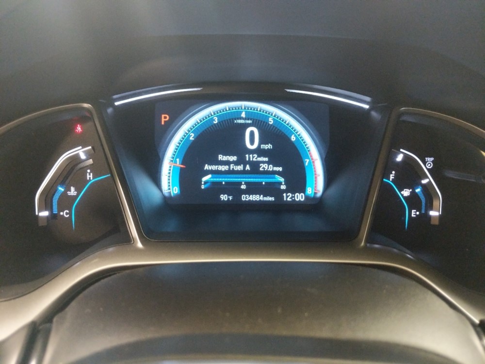 2016 Honda Civic - Odometer Close Up