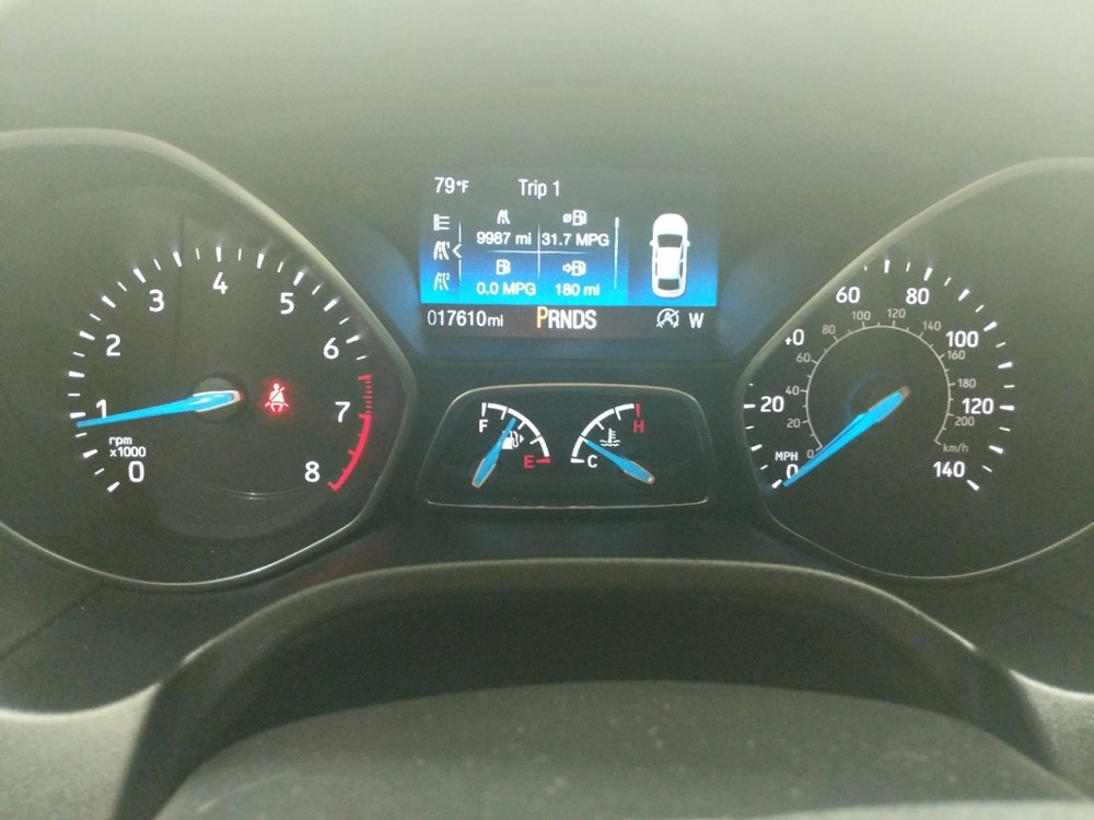 2018 Ford Focus - Odometer Close Up