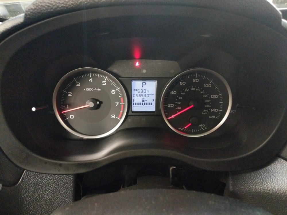 2014 Subaru XV Crosstrek - Odometer Close Up