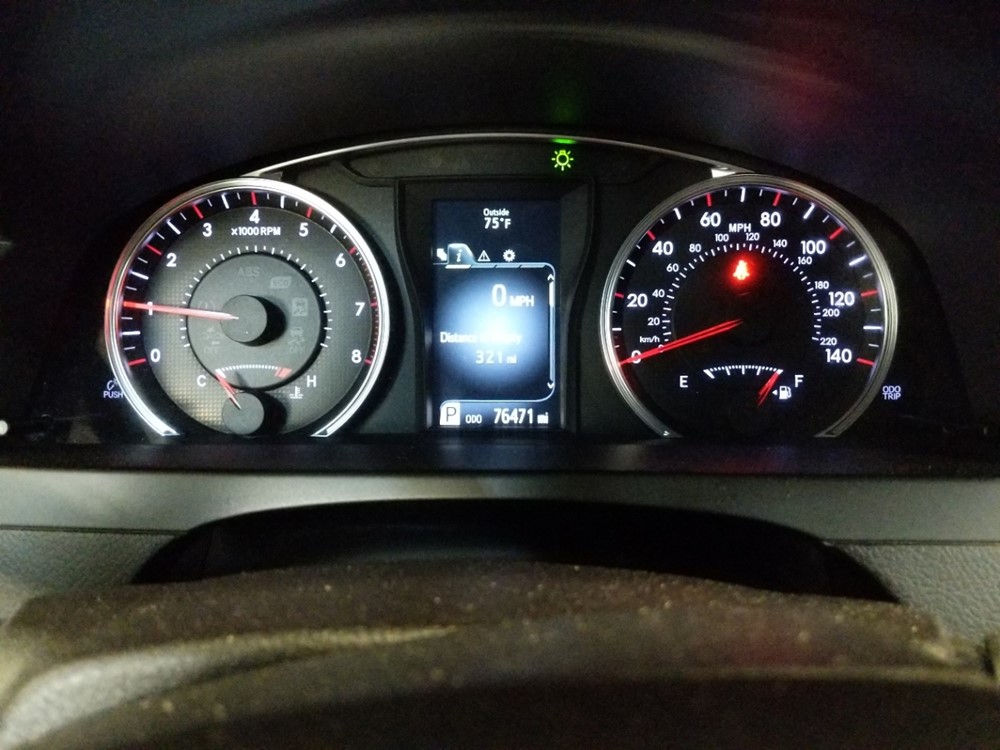 2017 Toyota Camry - Odometer Close Up