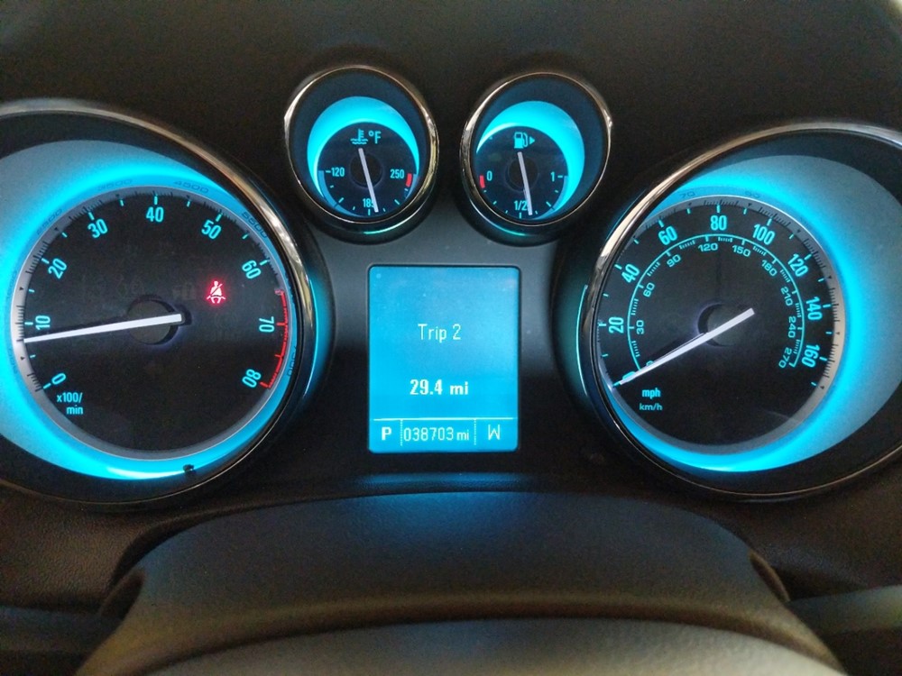 2015 Buick Verano - Odometer Close Up