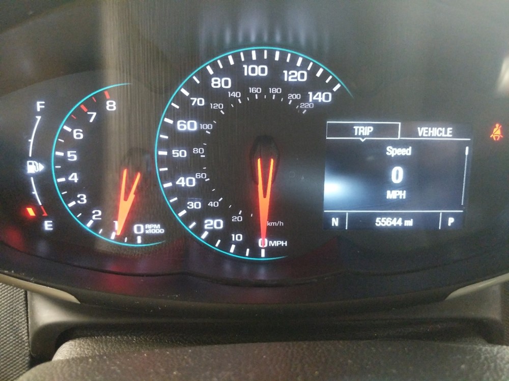 2017 Chevrolet Sonic - Odometer Close Up