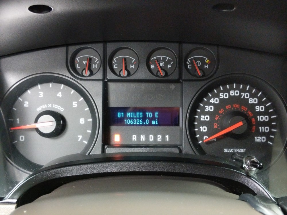 2010 Ford F-150 - Odometer Close Up
