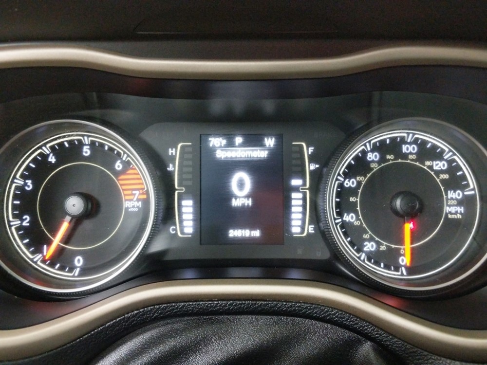 2017 Jeep Cherokee - Odometer Close Up
