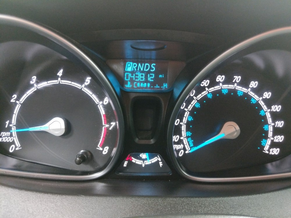 2017 Ford Fiesta - Odometer Close Up