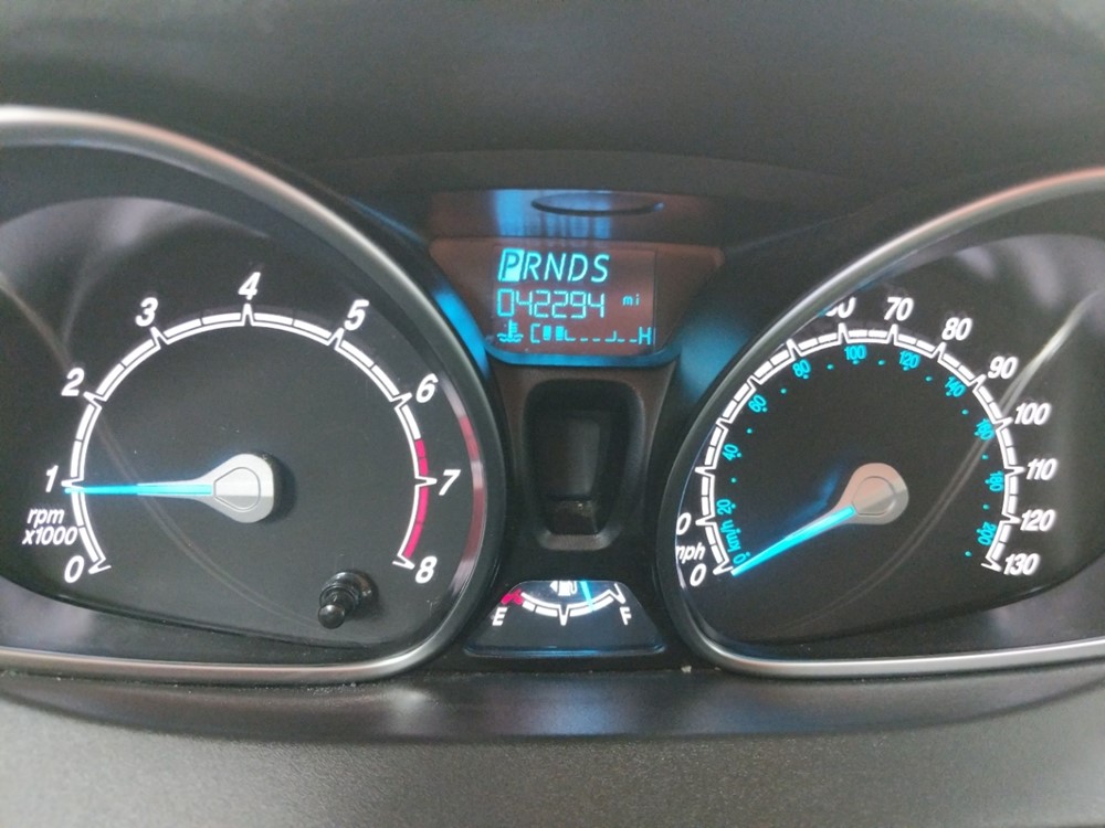2017 Ford Fiesta - Odometer Close Up