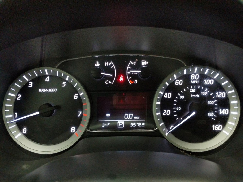 2015 Nissan Sentra - Odometer Close Up