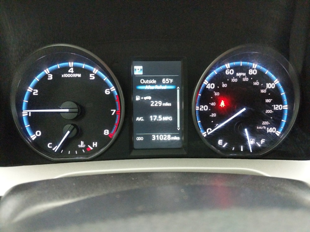 2018 Toyota RAV4 - Odometer Close Up