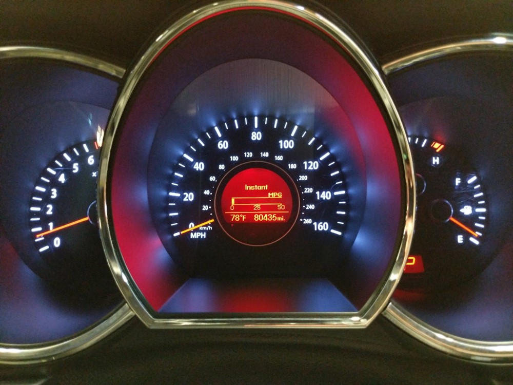 2013 Kia Optima - Odometer Close Up
