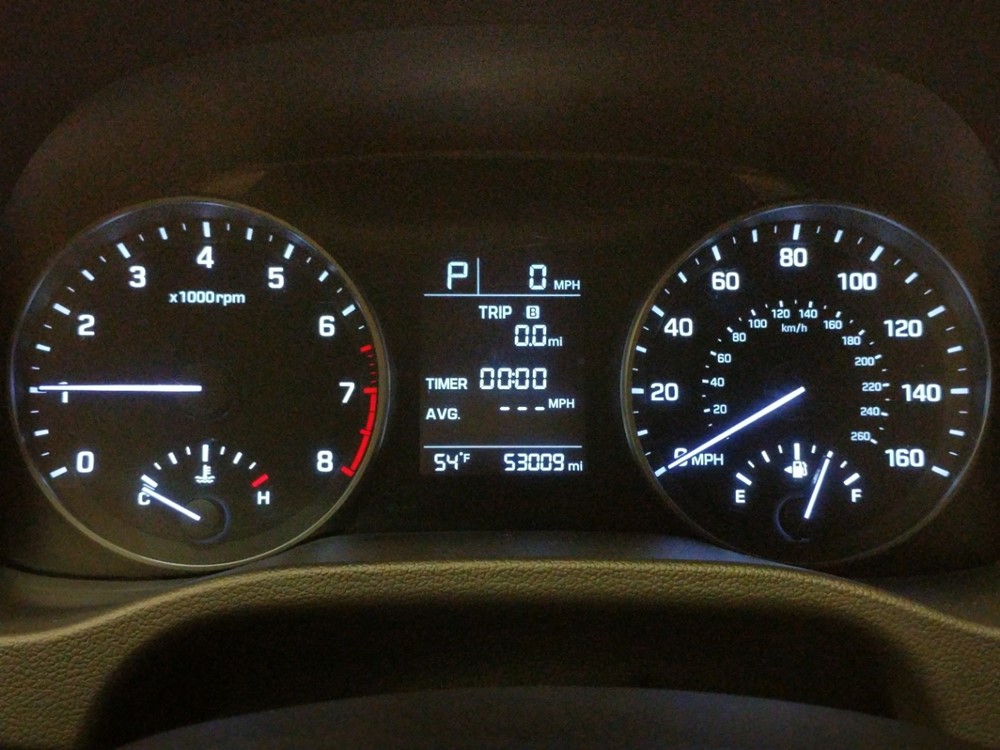2017 Hyundai Elantra - Odometer Close Up