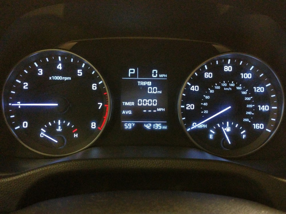 2017 Hyundai Elantra - Odometer Close Up