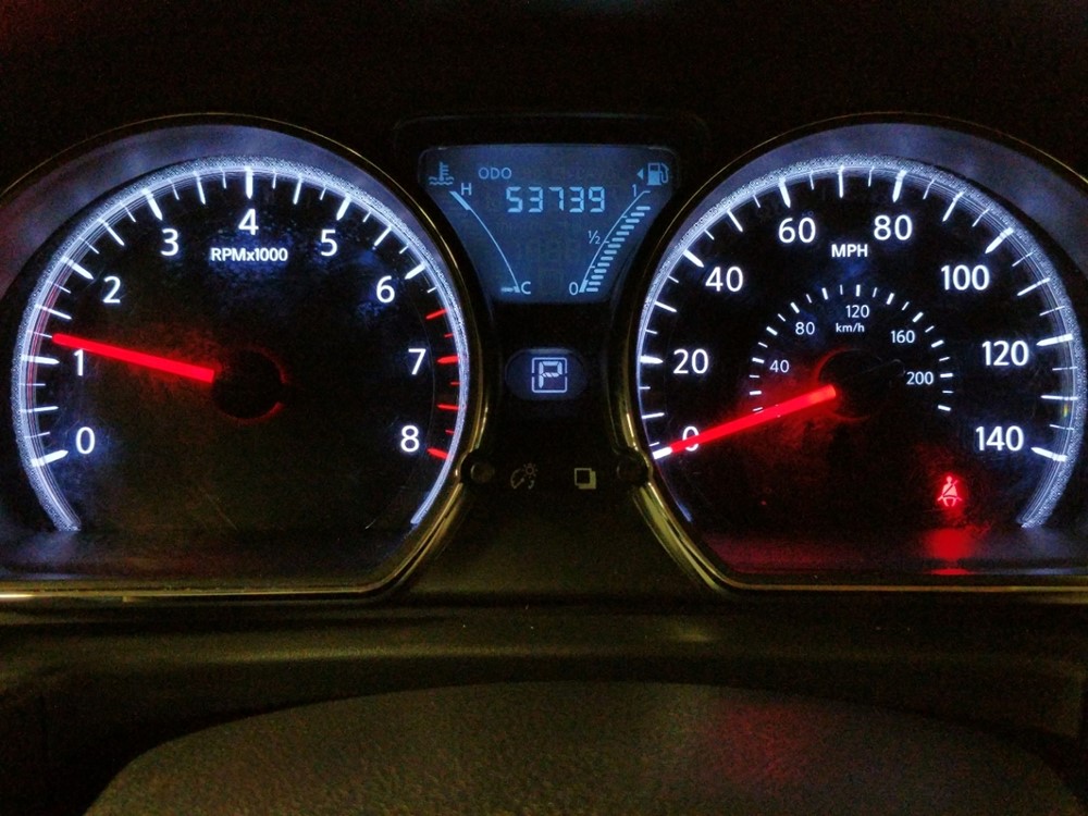 2017 Nissan Versa - Odometer Close Up