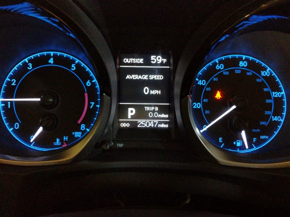 2016 Toyota Corolla - Odometer Close Up