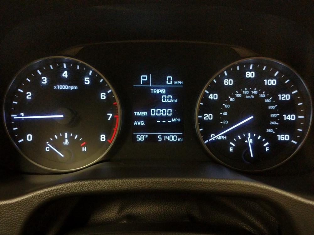 2017 Hyundai Elantra - Odometer Close Up