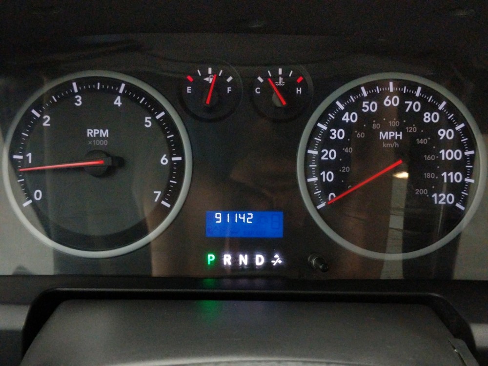 2009 Dodge Ram 1500 - Odometer Close Up
